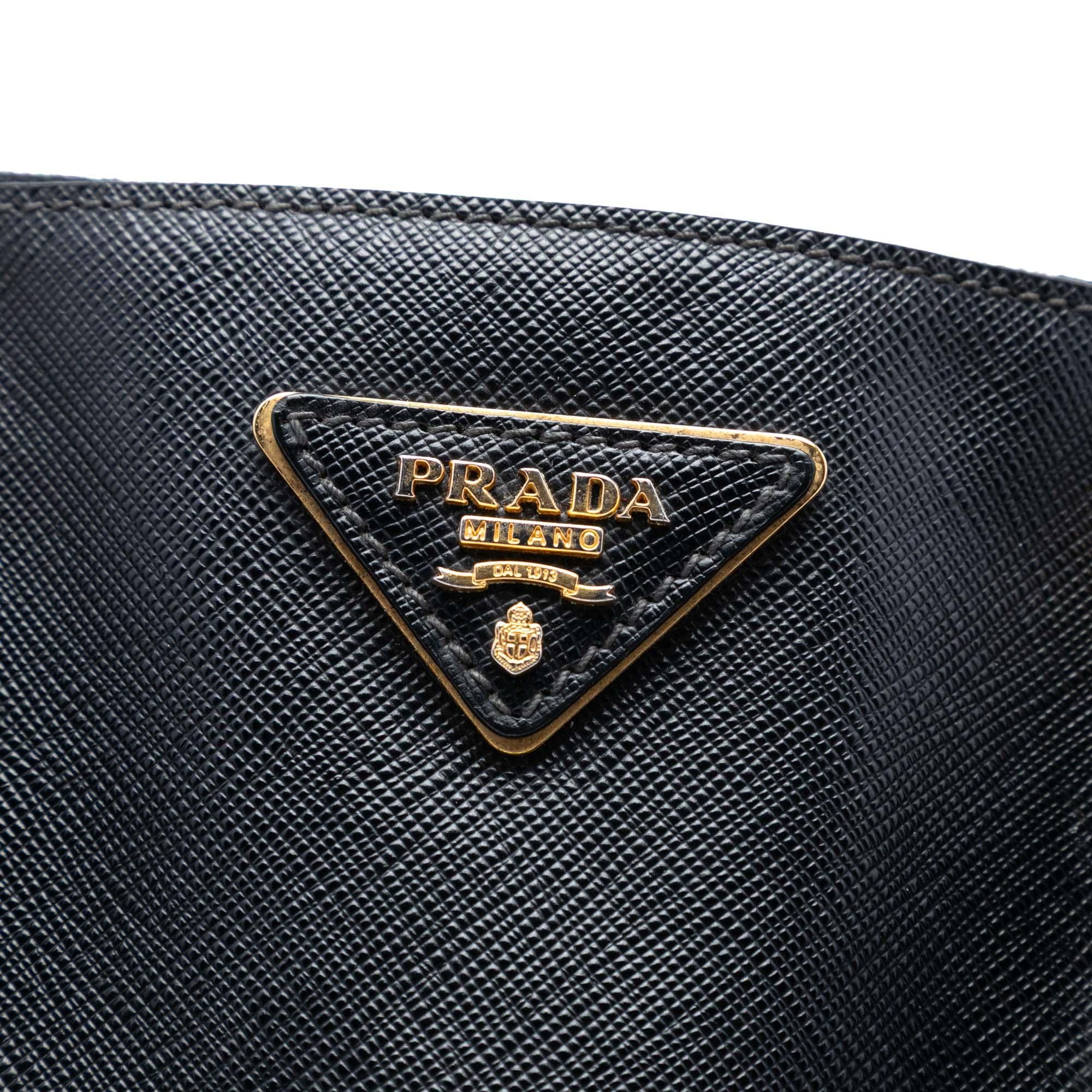 Prada Large Saffiano Lux Galleria Double Zip Tote