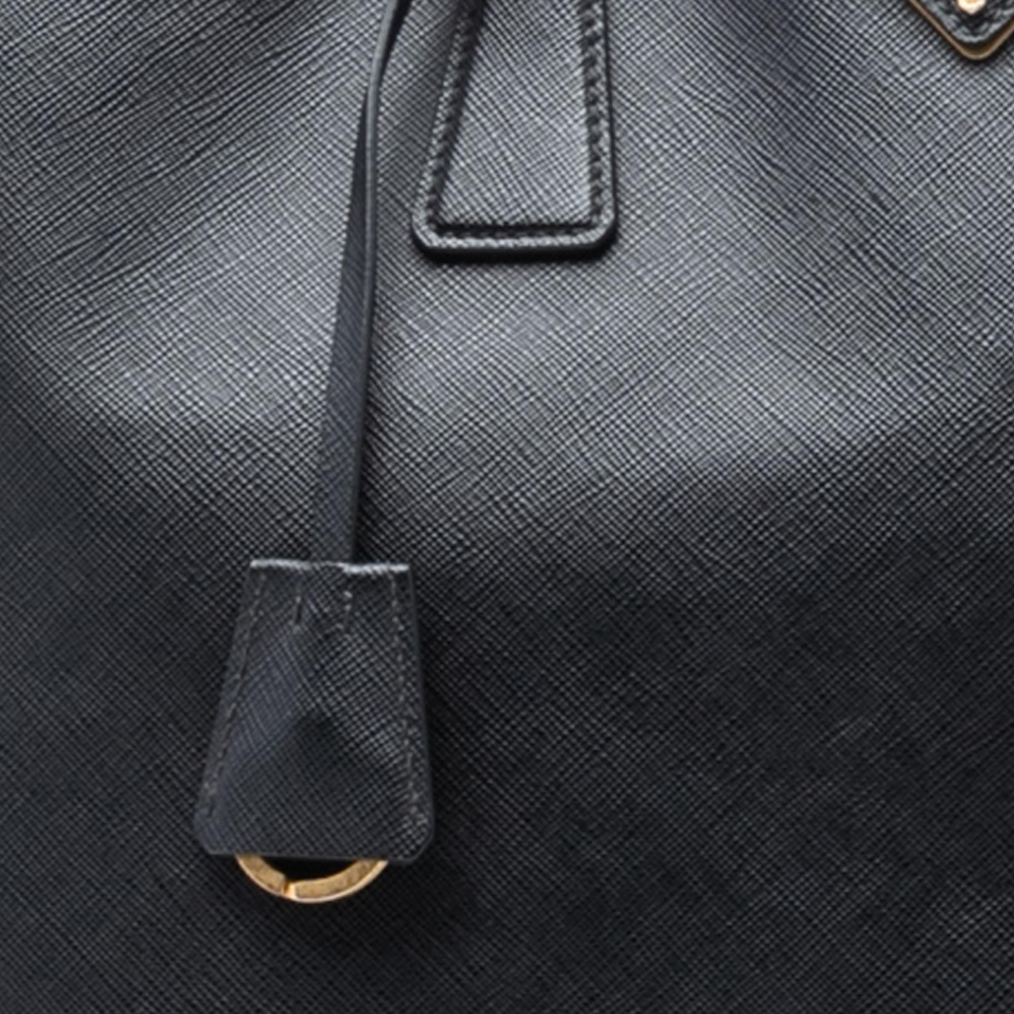 Prada Large Saffiano Lux Galleria Double Zip Tote