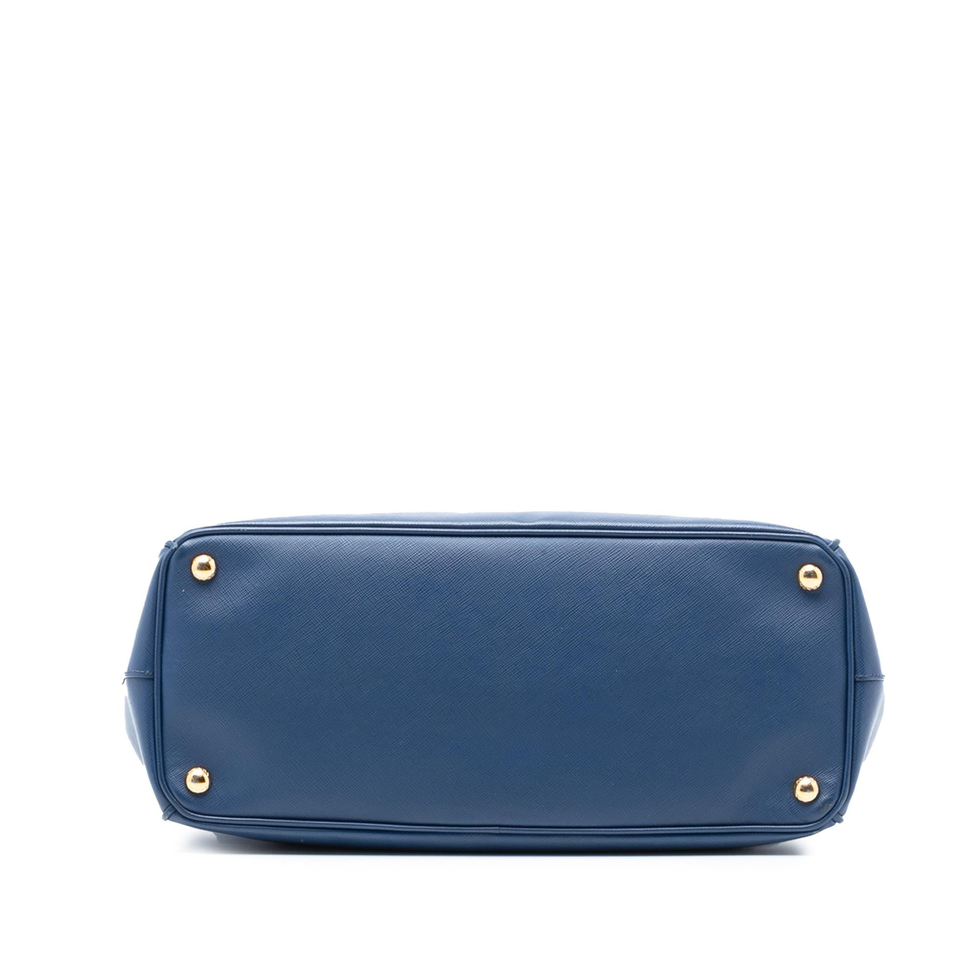 Prada Large Saffiano Lux Galleria Double Zip Tote