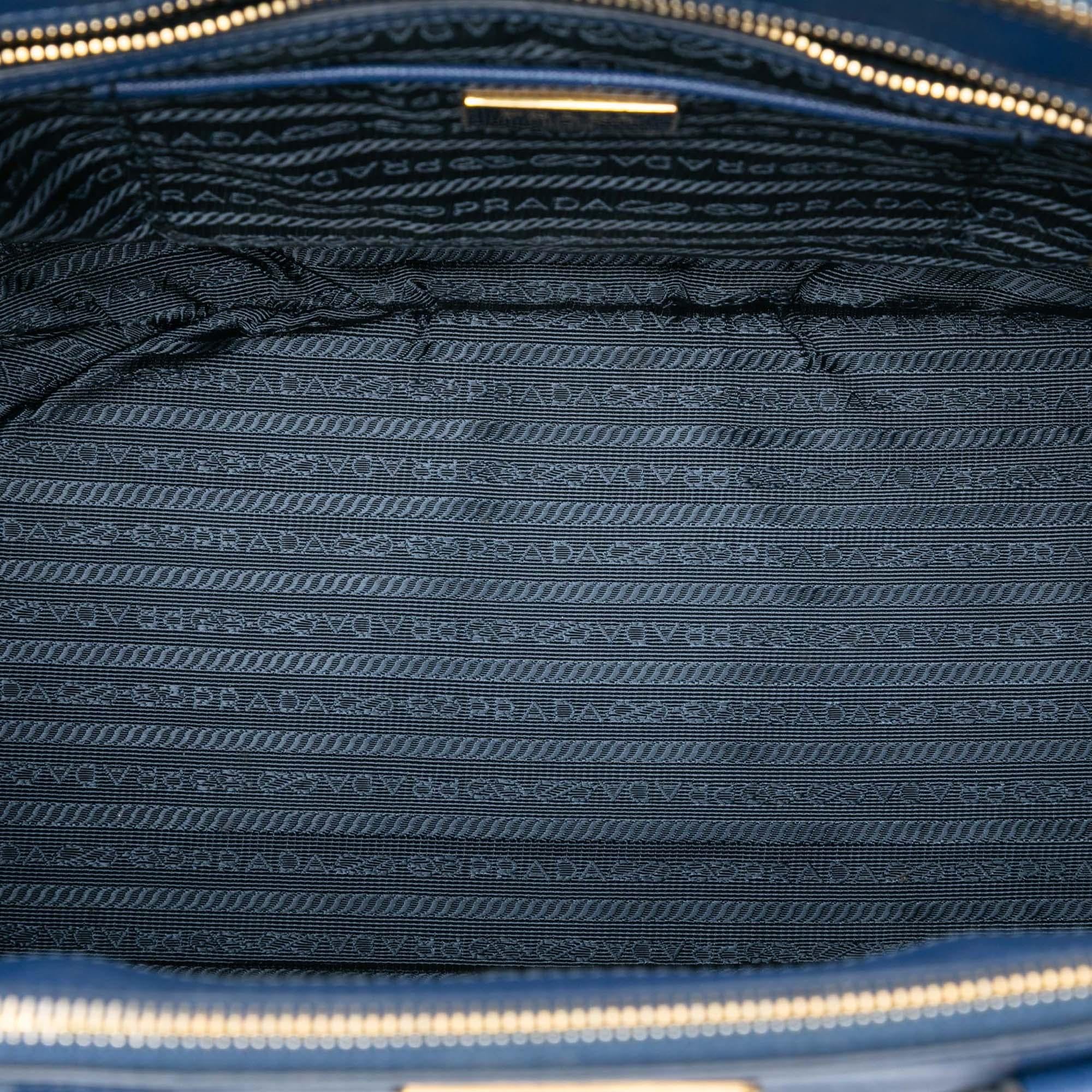Prada Large Saffiano Lux Galleria Double Zip Tote