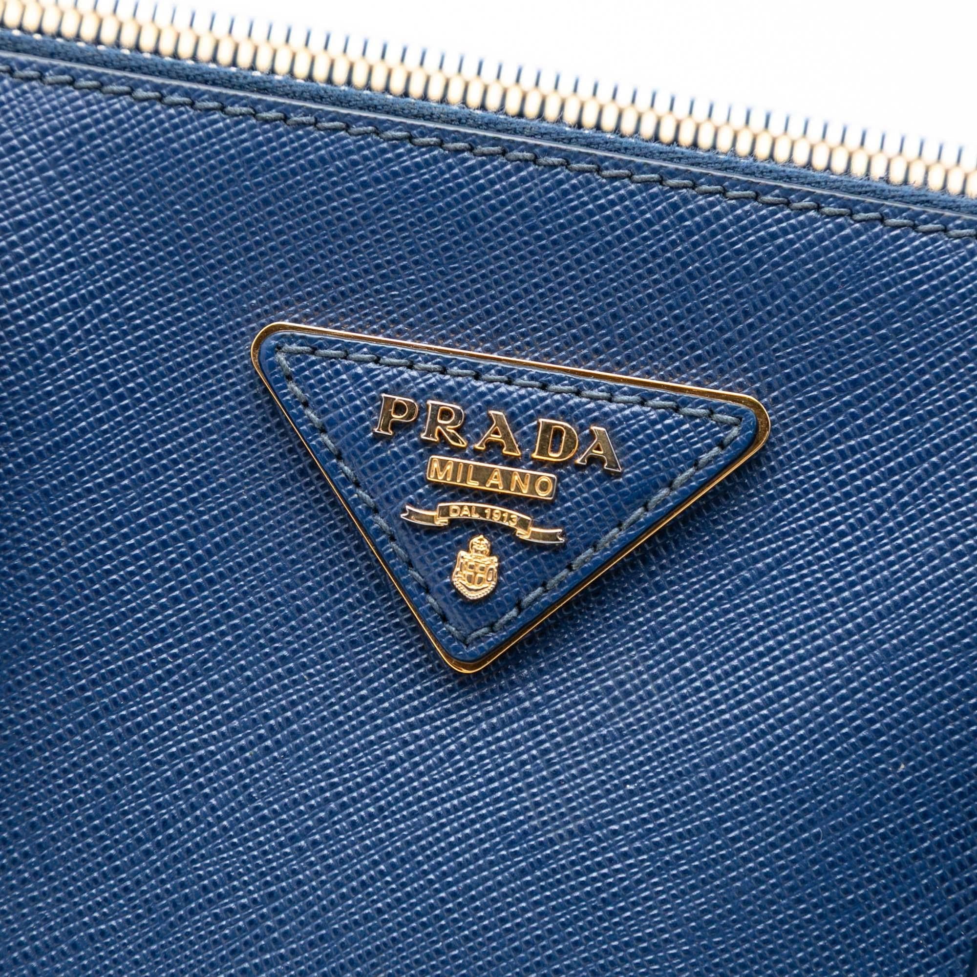 Prada Large Saffiano Lux Galleria Double Zip Tote