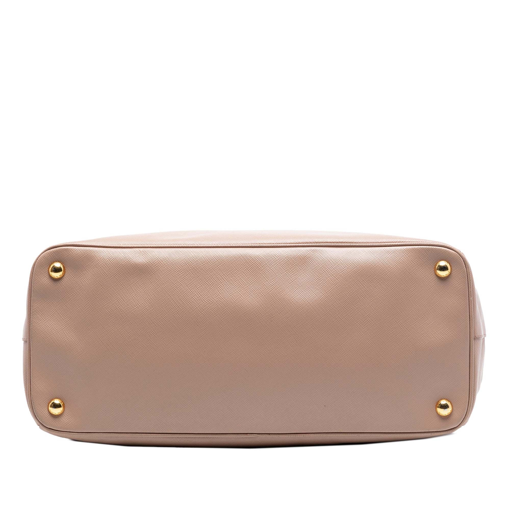 Prada Large Saffiano Lux Galleria Double Zip Tote