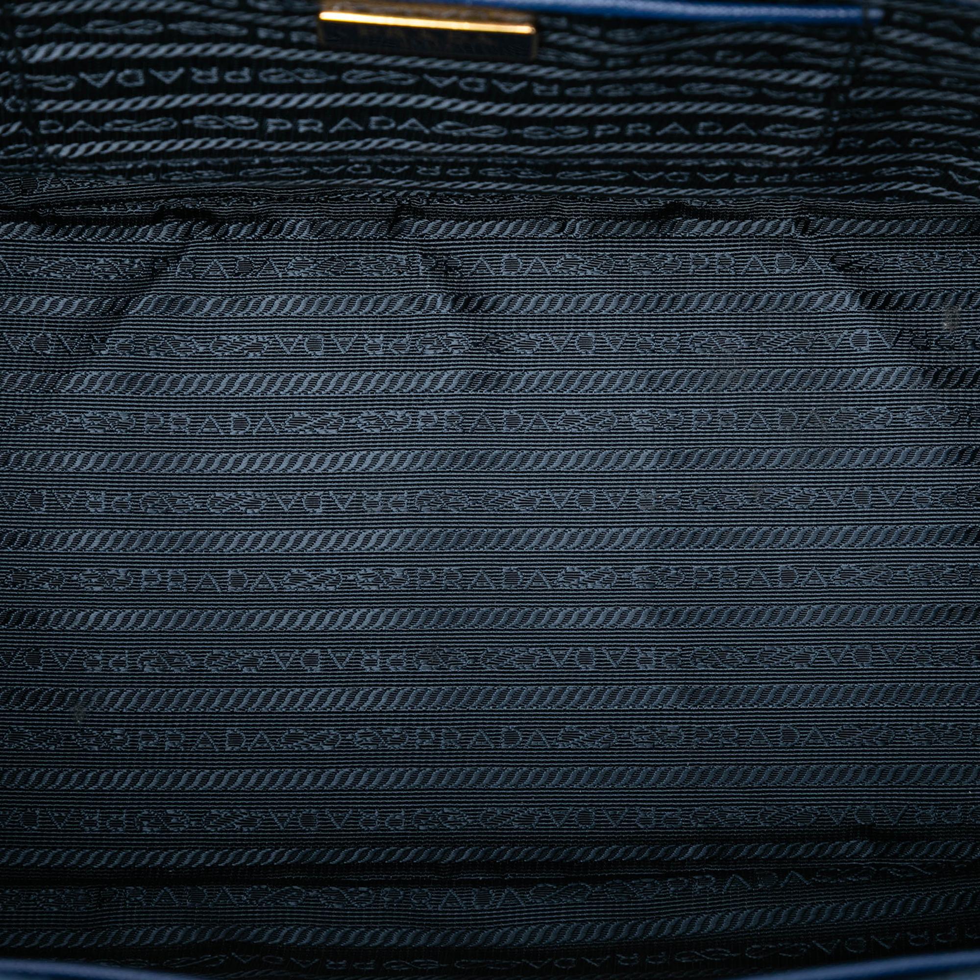 Prada Large Saffiano Lux Galleria Double Zip Tote