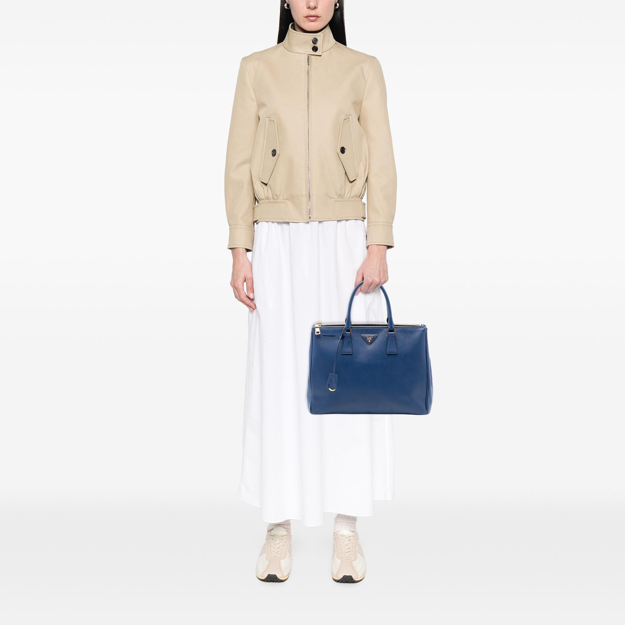 Prada Large Saffiano Lux Galleria Double Zip Tote