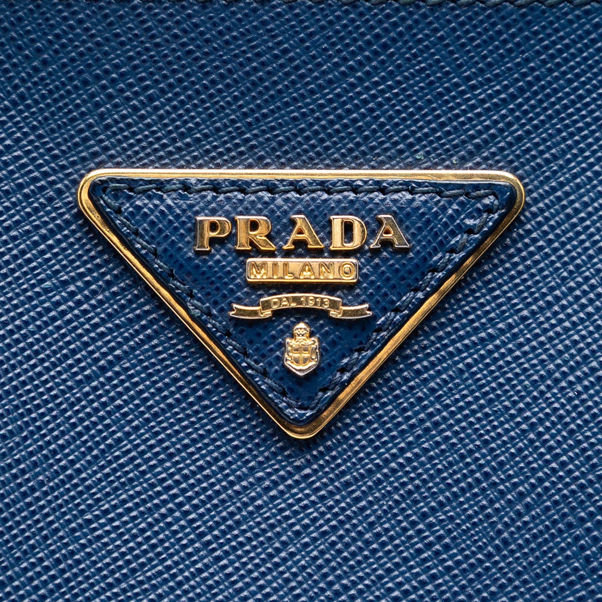 Prada Large Saffiano Lux Galleria Double Zip Tote