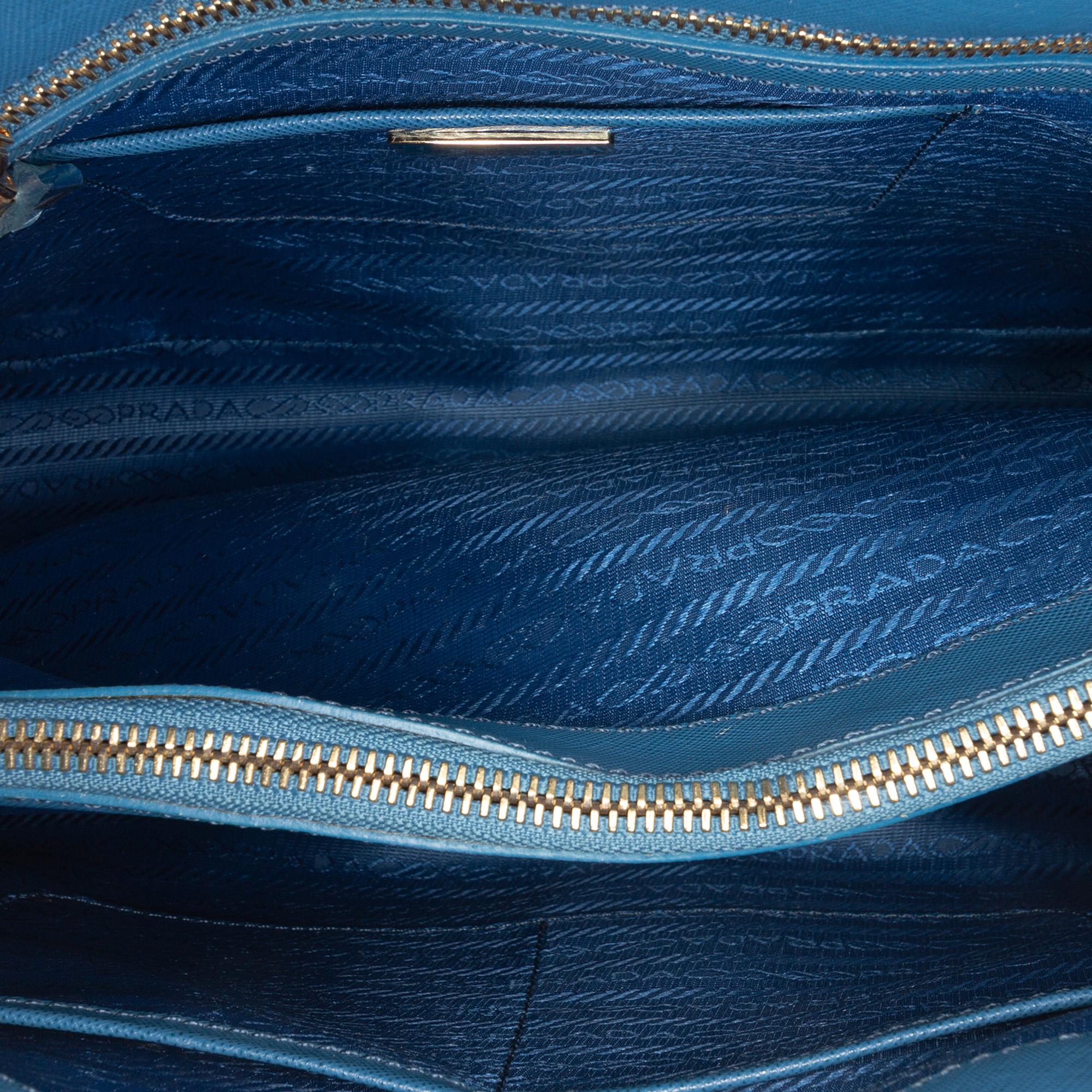 Prada Large Saffiano Lux Promenade Satchel