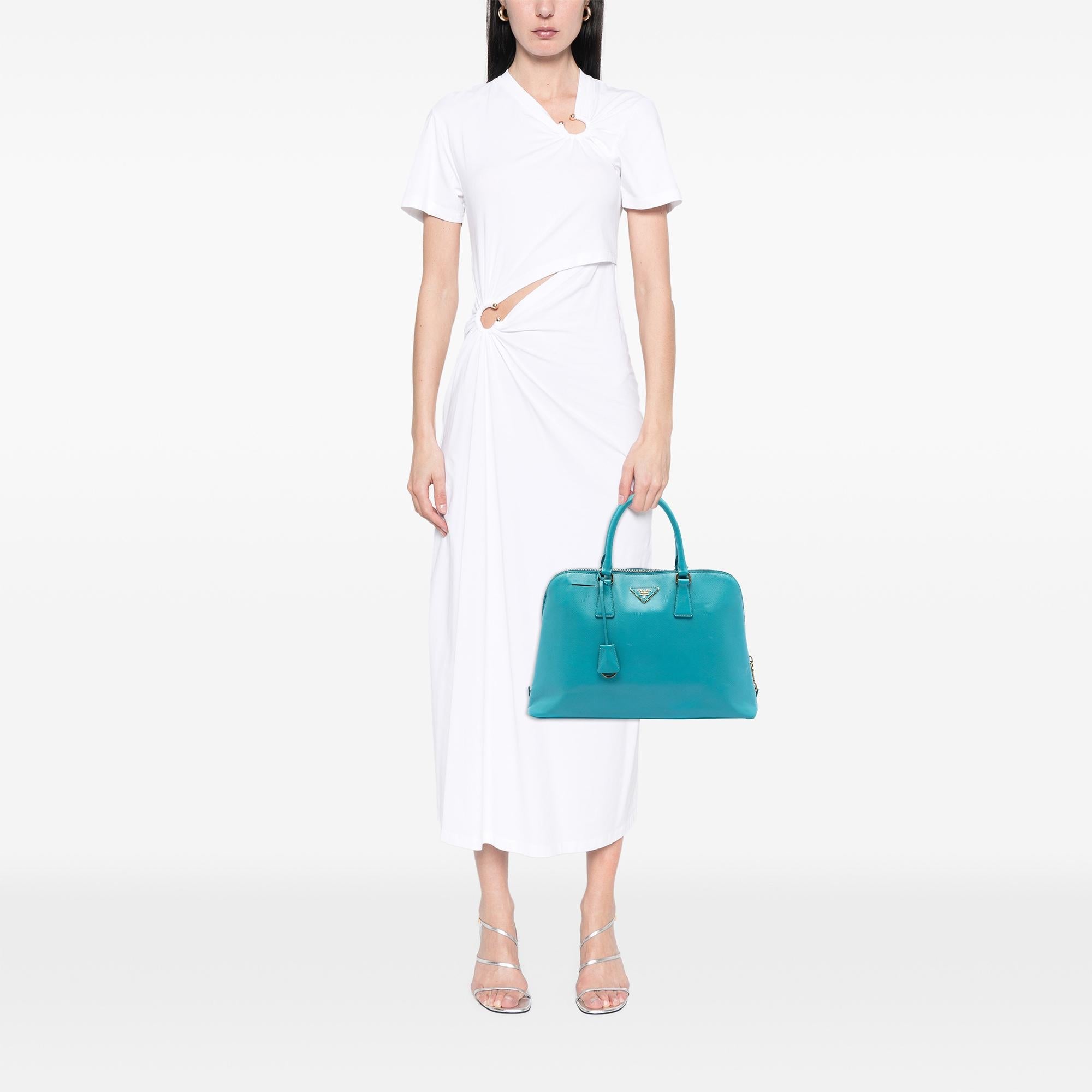 Prada Large Saffiano Lux Promenade Satchel