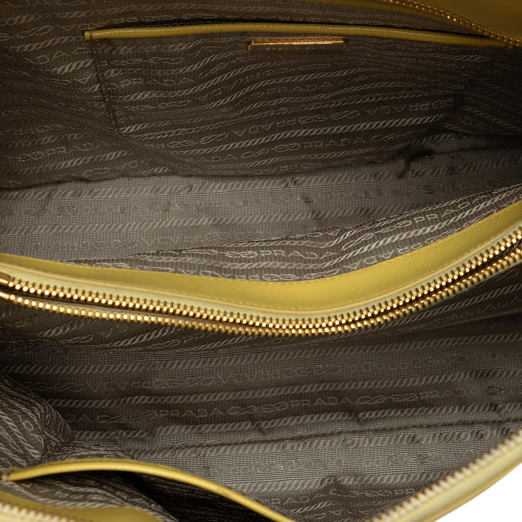 Prada Large Saffiano Lux Promenade Satchel
