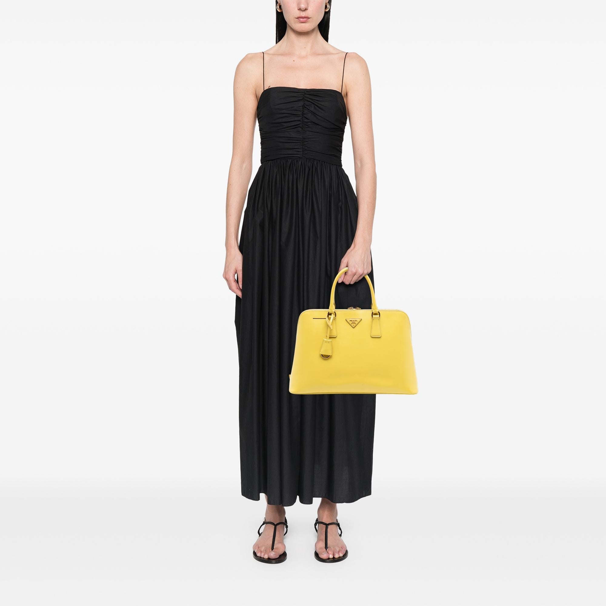 Prada Large Saffiano Lux Promenade Satchel