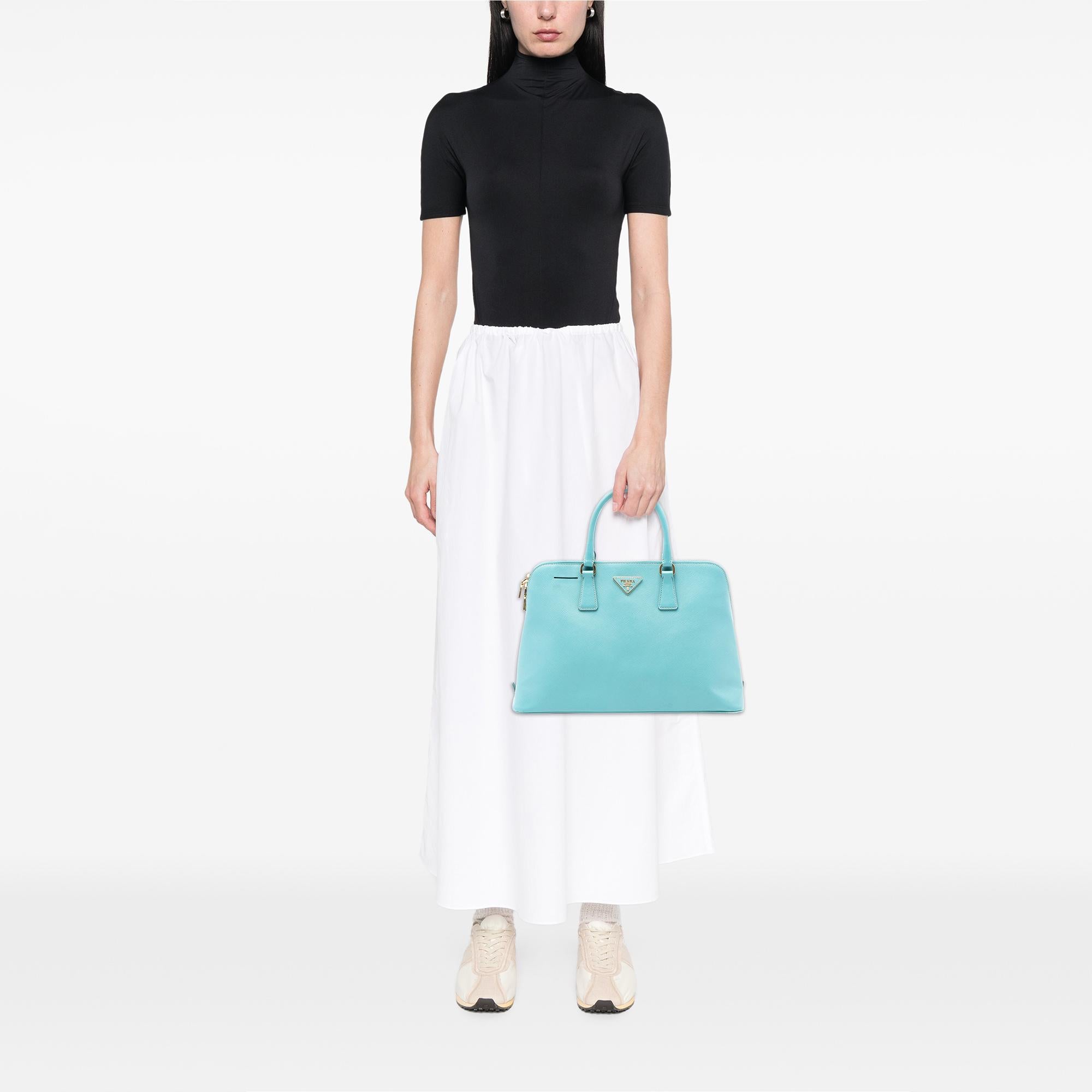 Prada Large Saffiano Lux Promenade Satchel