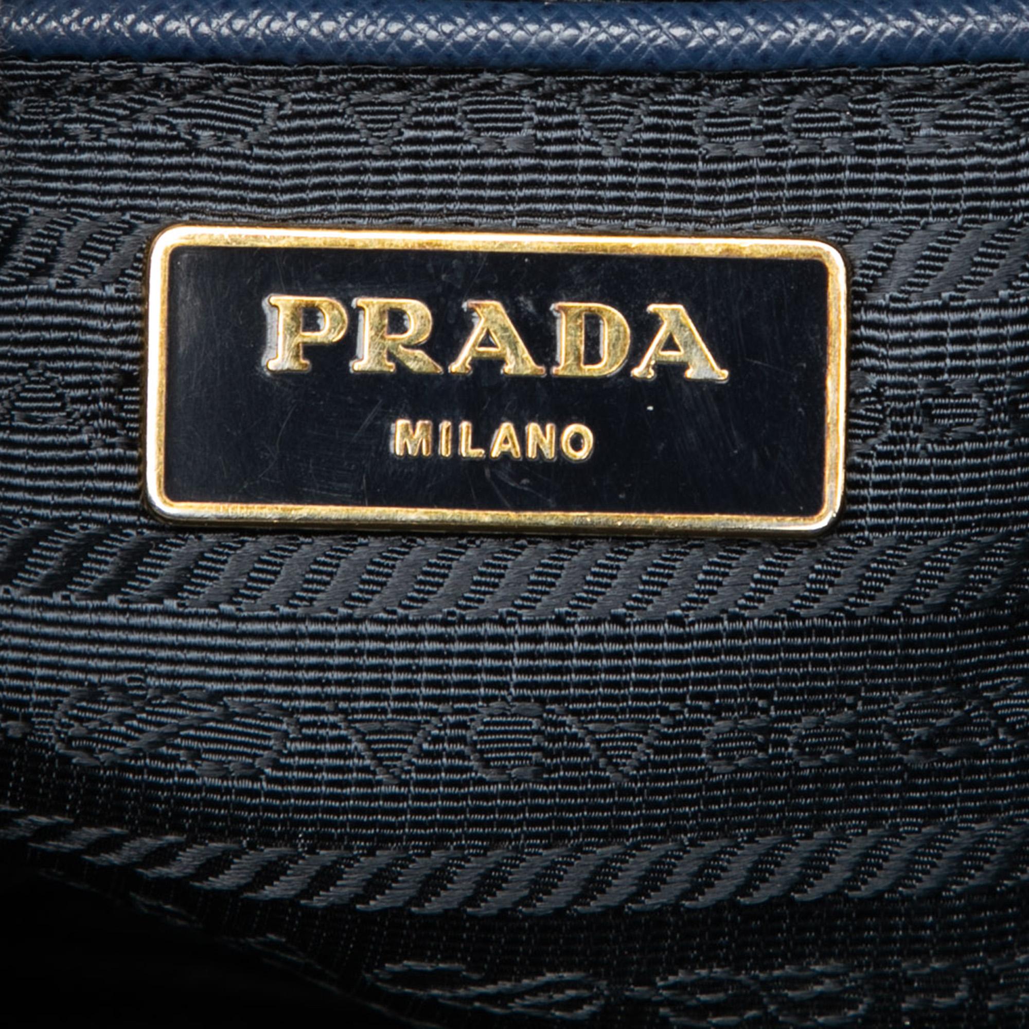 Prada Large Saffiano Lux Promenade Satchel