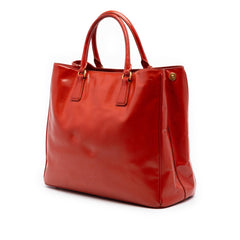 Prada Large Saffiano Vernice Galleria Satchel