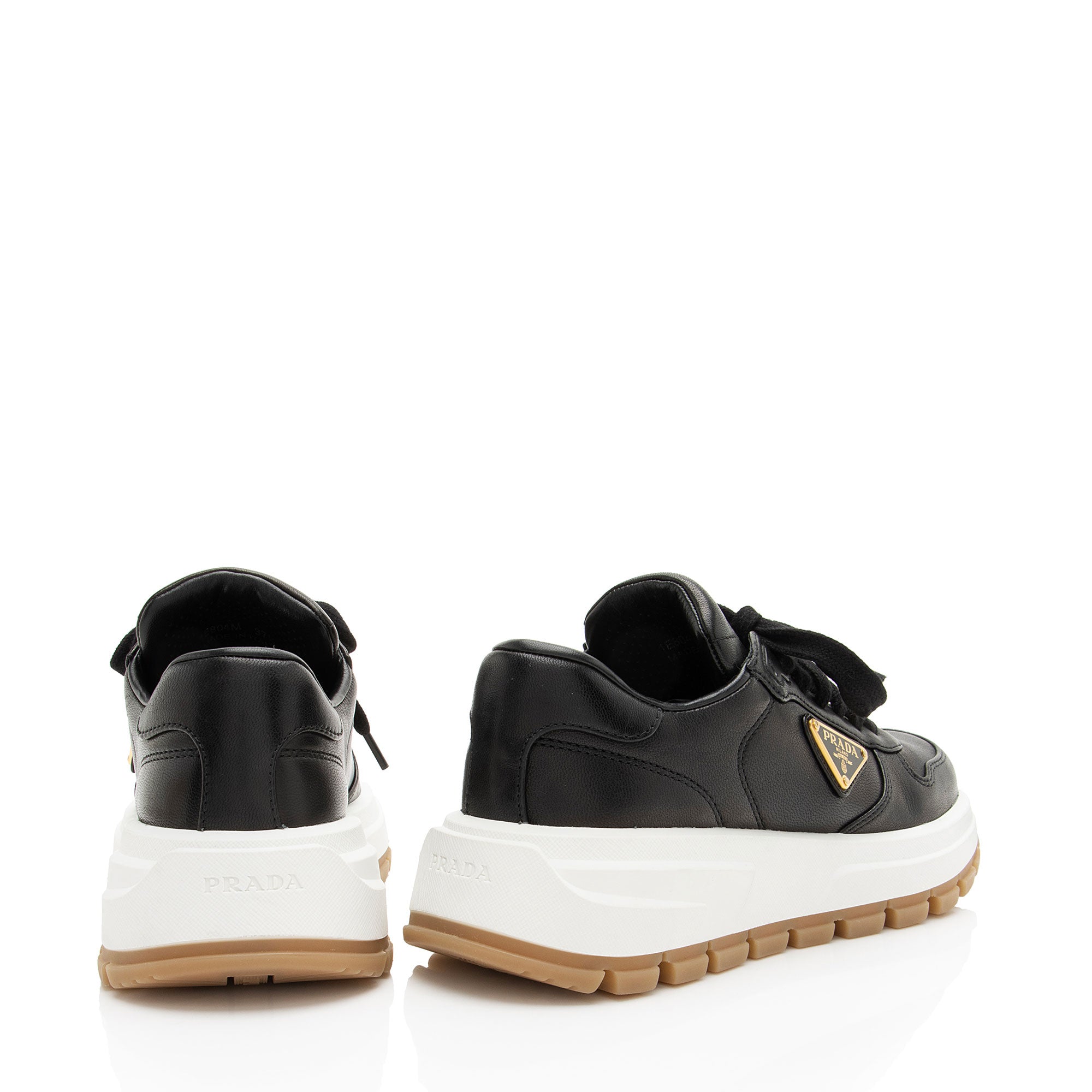 Prada Leather Prax 01 Sneakers - Size 7.5 / 37.5