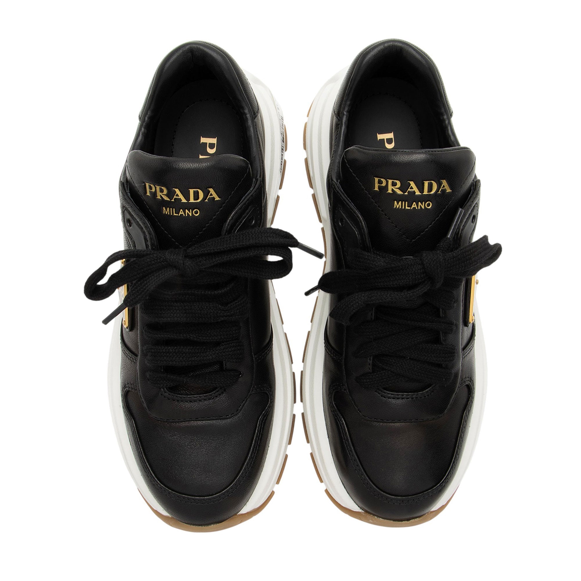 Prada Leather Prax 01 Sneakers - Size 7.5 / 37.5