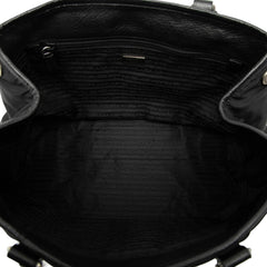 Prada Leather Trimmed Tessuto Tote