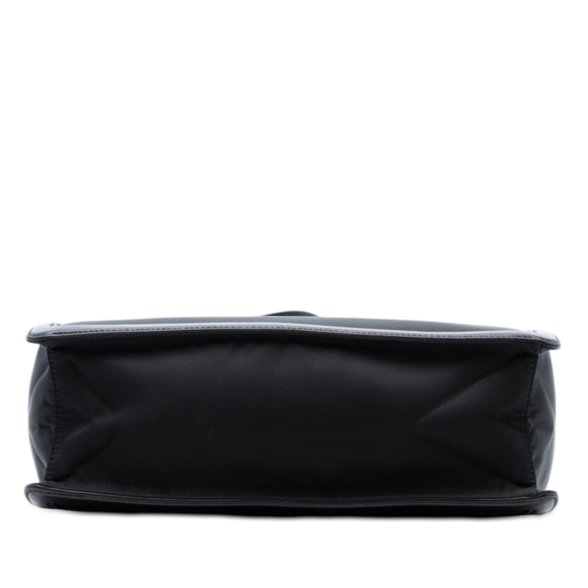 Prada Leather Trimmed Tessuto Tote