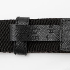 Prada Logo Buckle Nylon Double Wrap Belt - Size 32 / 80