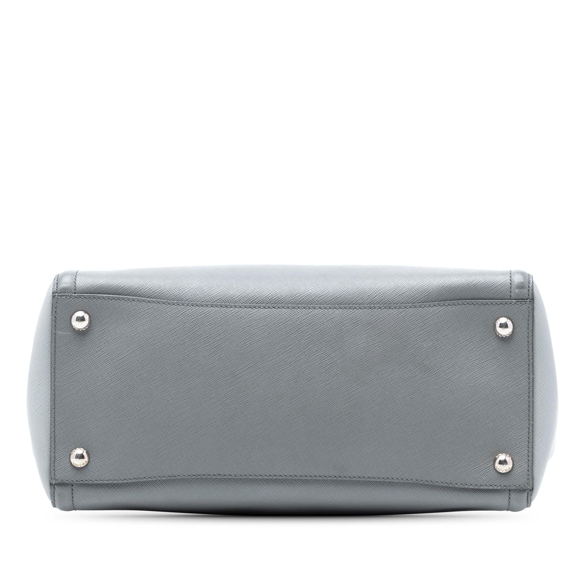 Prada Medium Bicolor Saffiano Lux Galleria Satchel