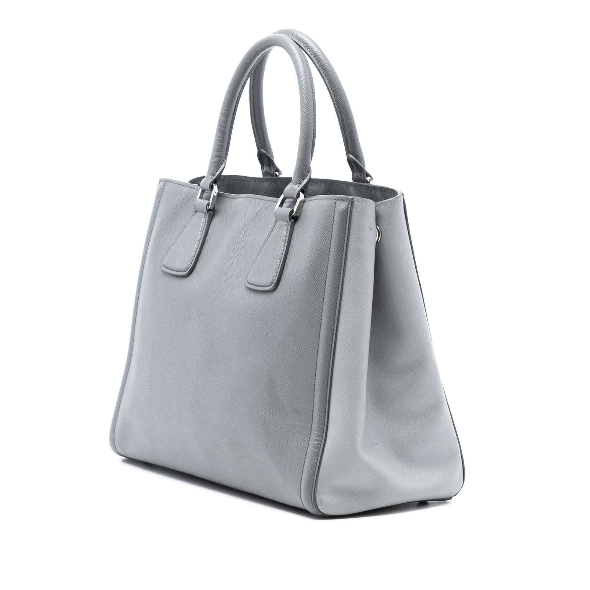 Prada Medium Bicolor Saffiano Lux Galleria Satchel