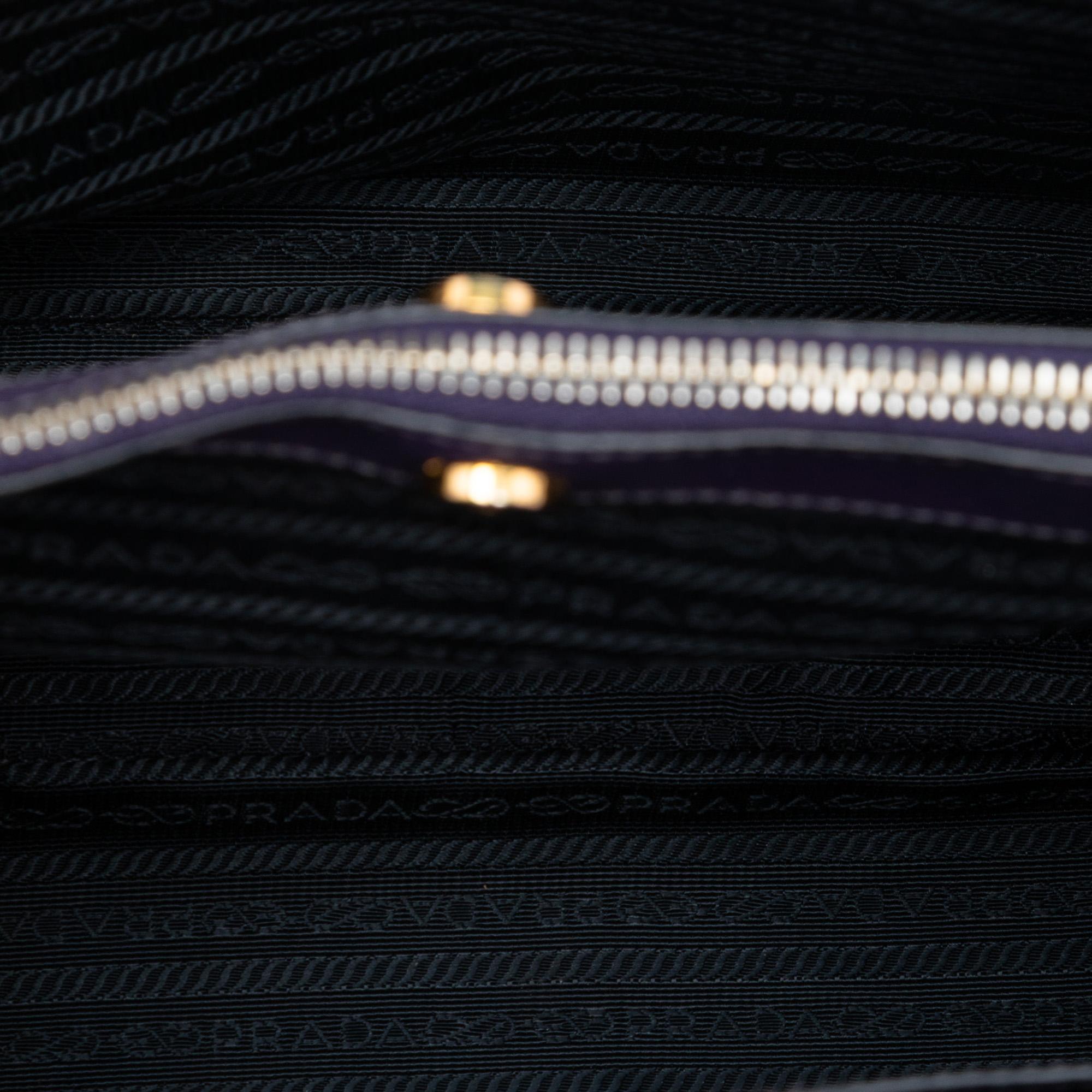 Prada Medium Bicolor Saffiano Lux Galleria Satchel