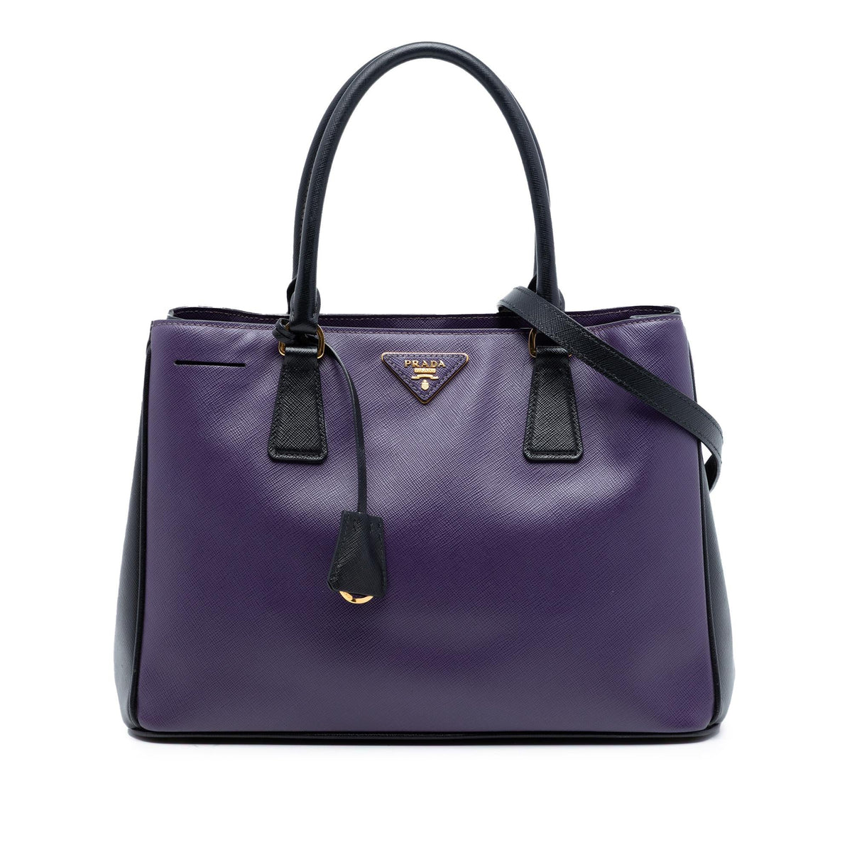 Prada Medium Bicolor Saffiano Lux Galleria Satchel