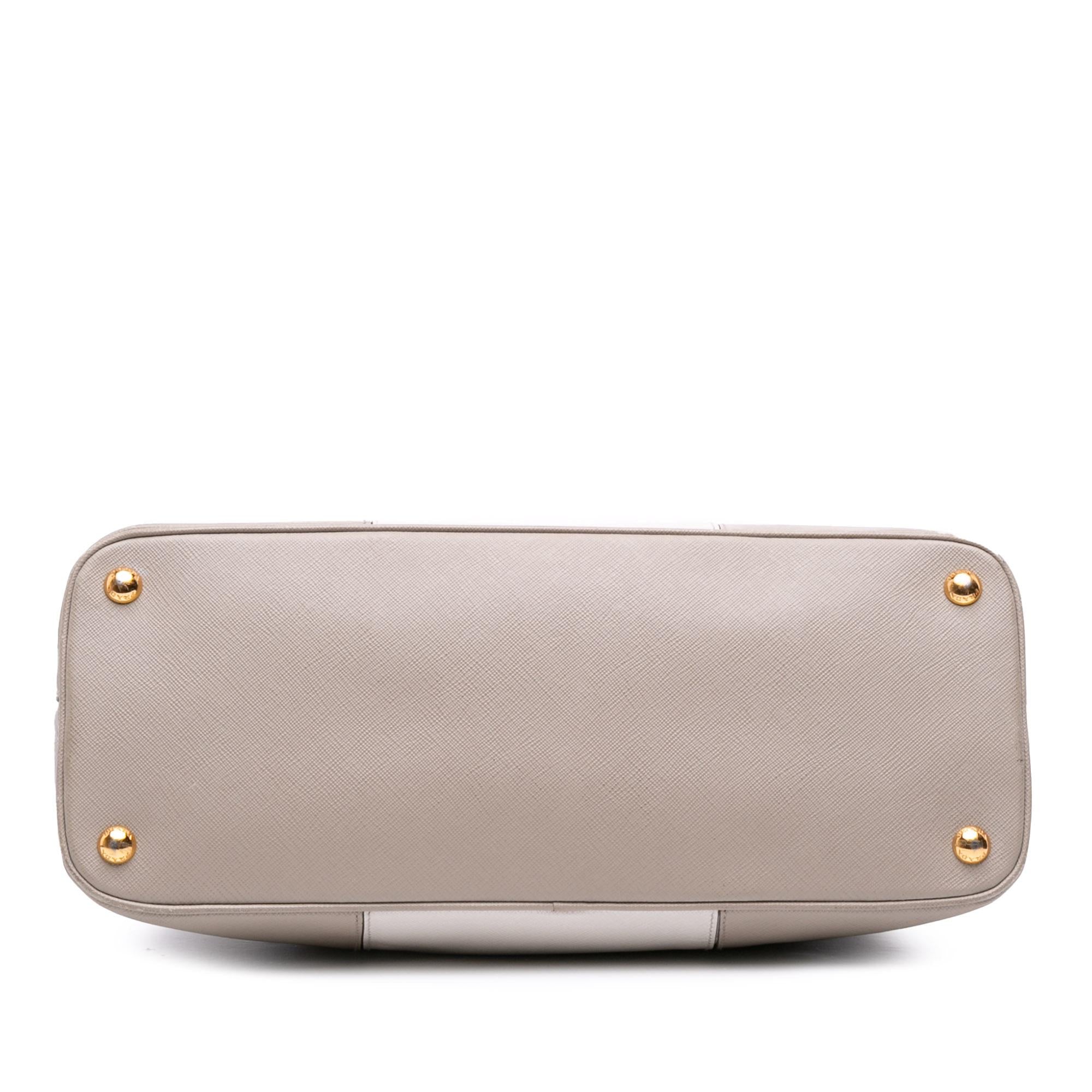 Prada Medium Bicolor Saffiano Lux Promenade Satchel