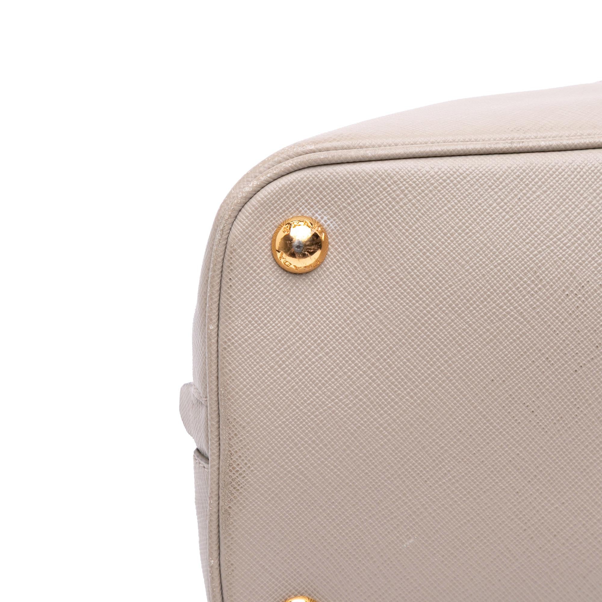 Prada Medium Bicolor Saffiano Lux Promenade Satchel