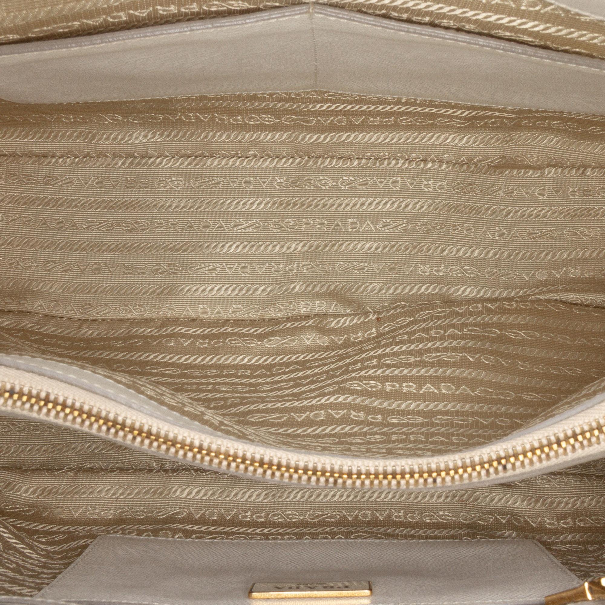 Prada Medium Bicolor Saffiano Lux Promenade Satchel