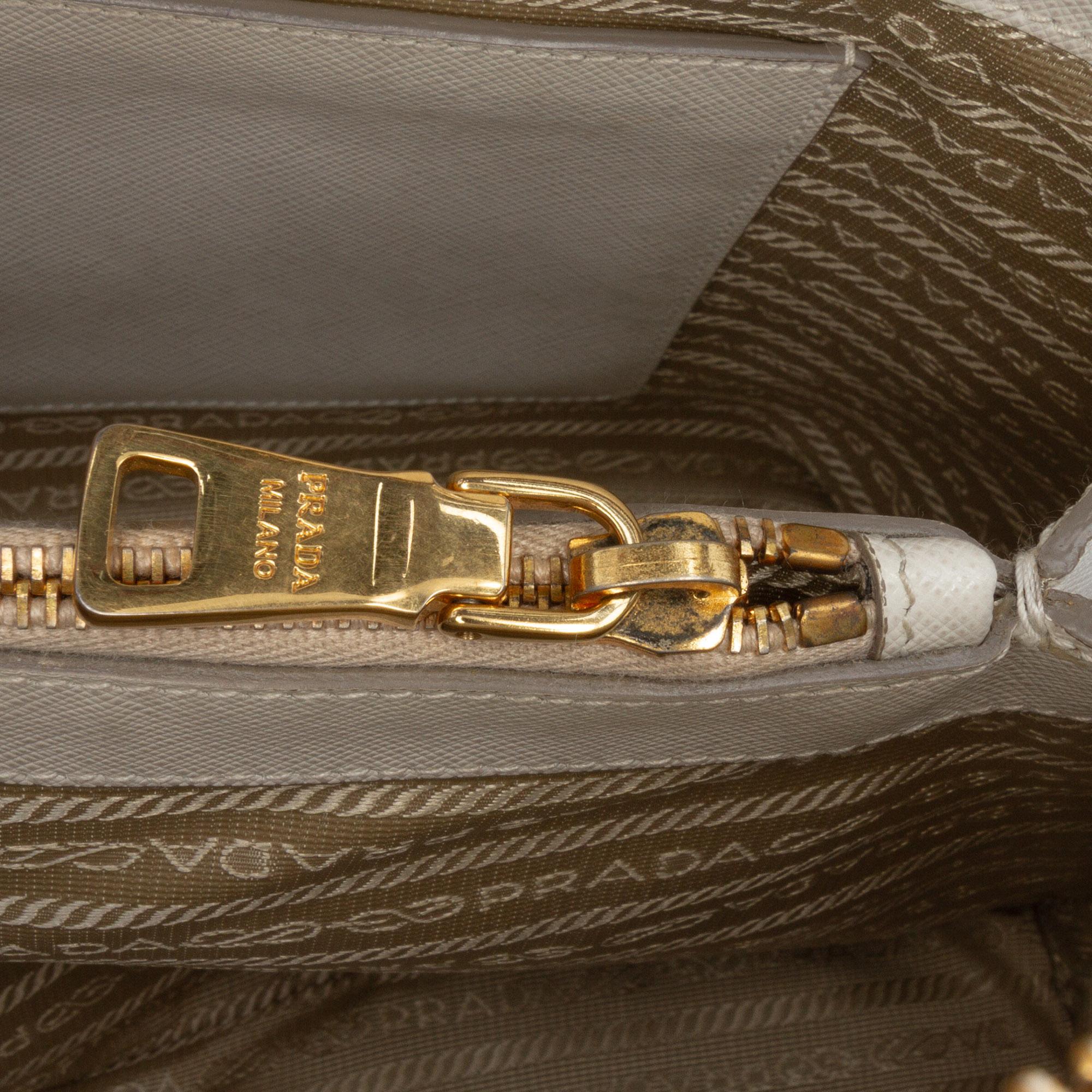 Prada Medium Bicolor Saffiano Lux Promenade Satchel
