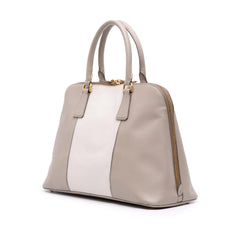 Prada Medium Bicolor Saffiano Lux Promenade Satchel