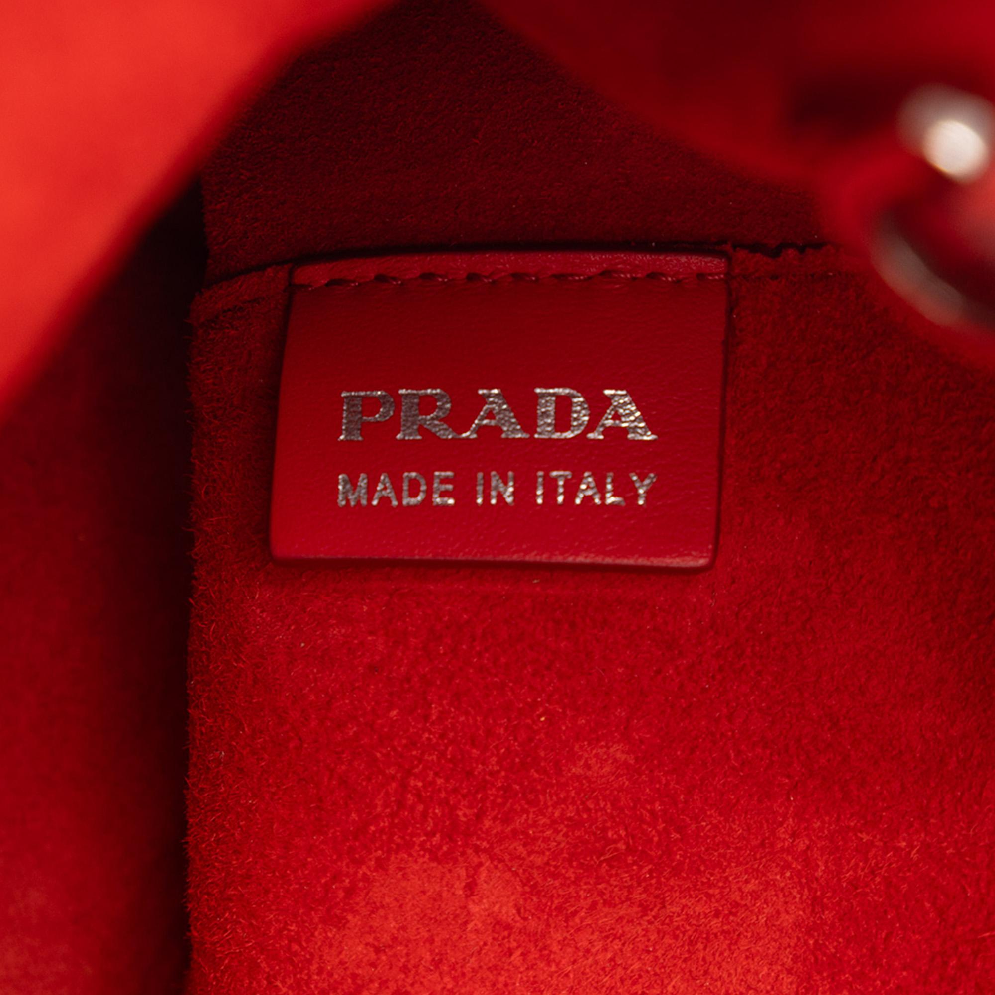 Prada Medium City Calf Galleria Double Zip Satchel