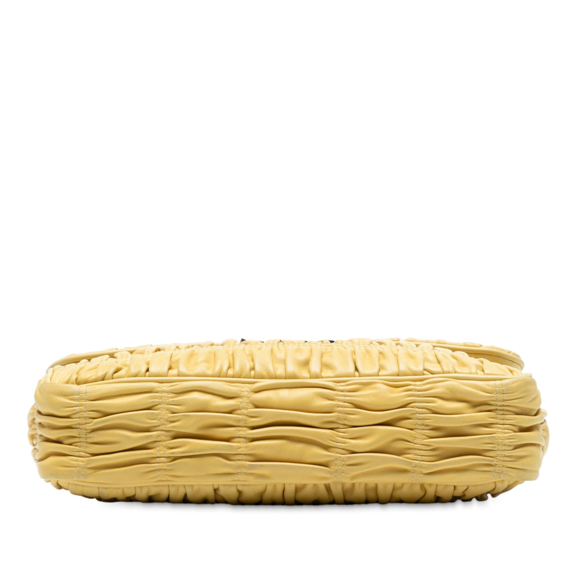 Prada Medium Nappa Gaufre Sound Chain Flap