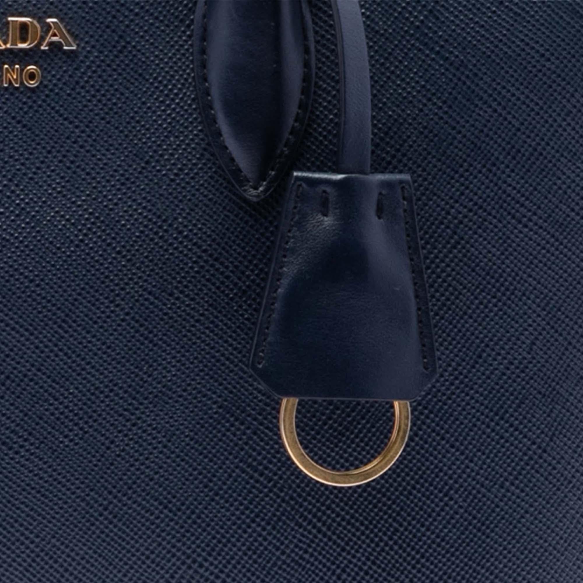 Prada Medium Saffiano Bibliotheque Satchel
