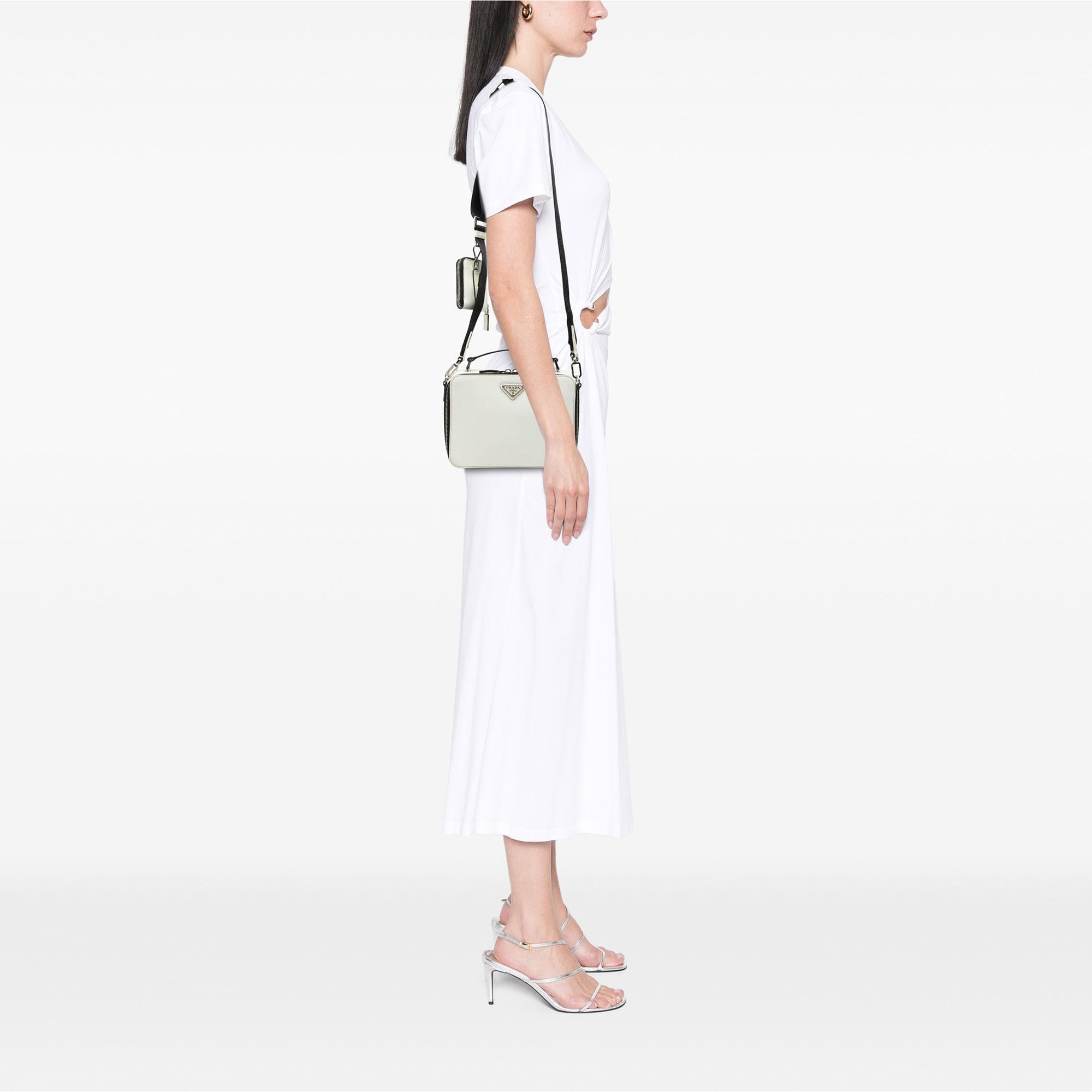 Prada Medium Saffiano Brique Satchel