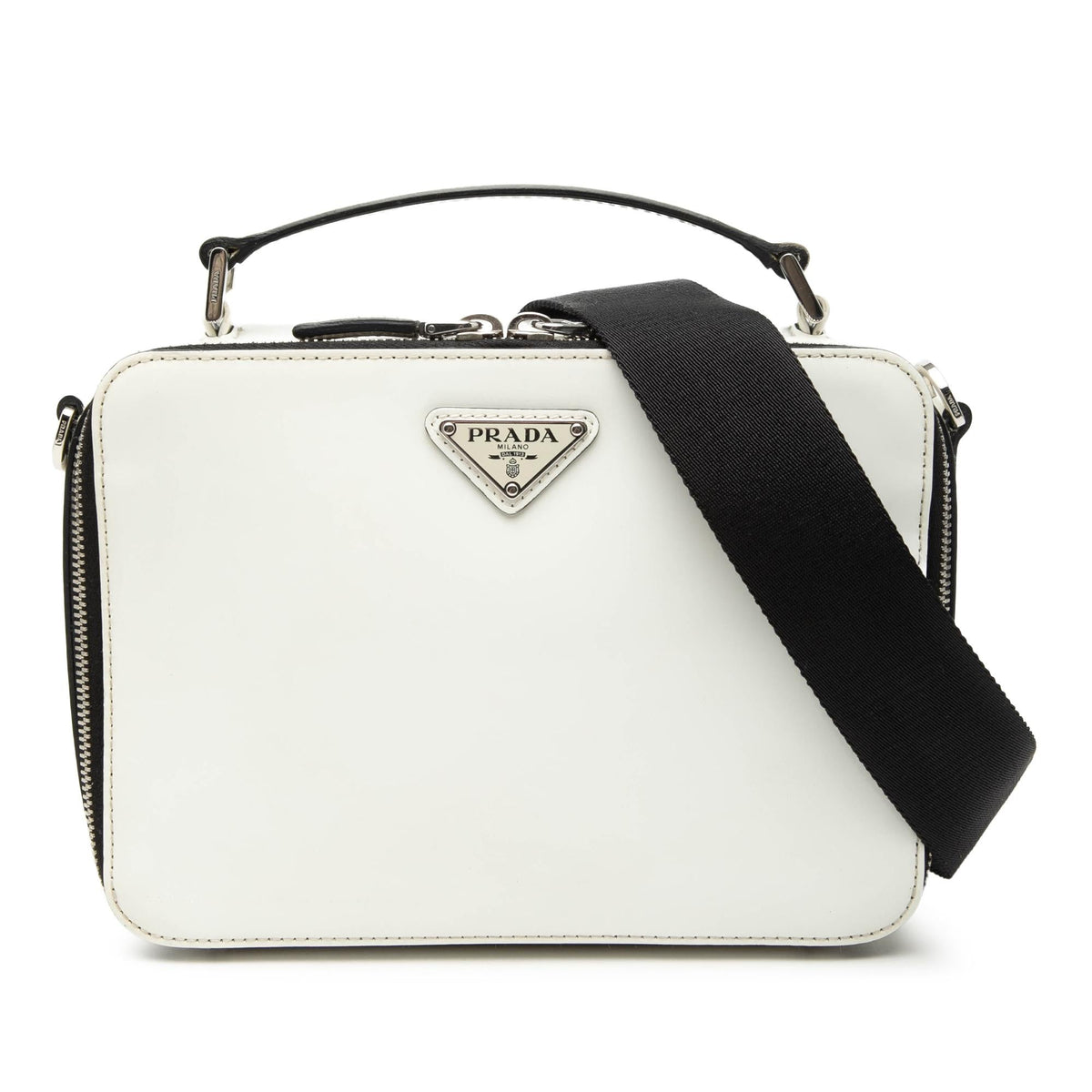Prada Medium Saffiano Brique Satchel