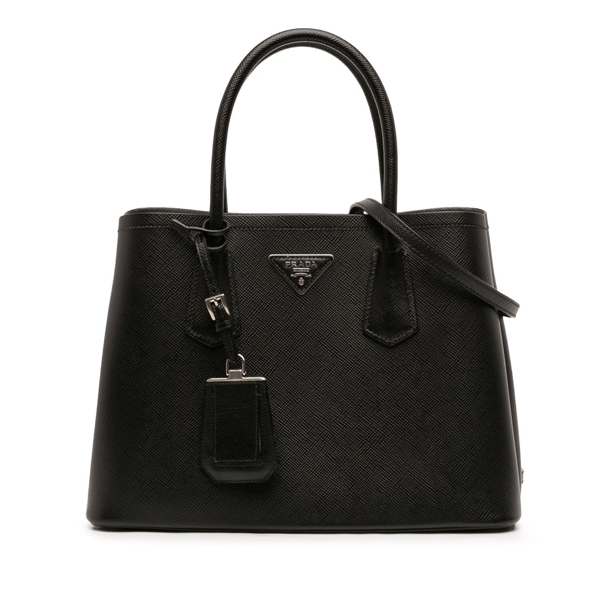 Prada Medium Saffiano Cuir Double Handle Satchel