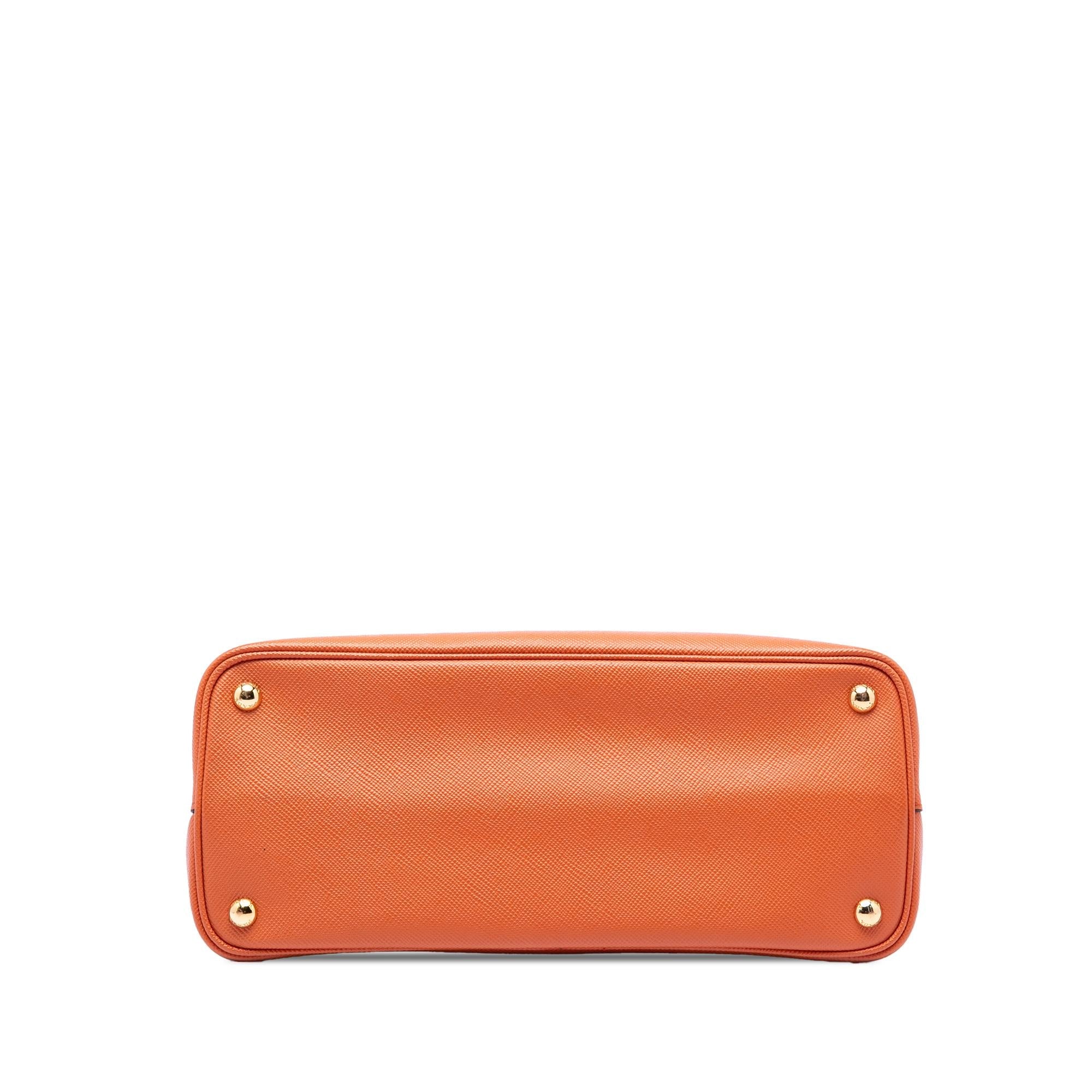Prada Medium Saffiano Cuir Double Handle Satchel