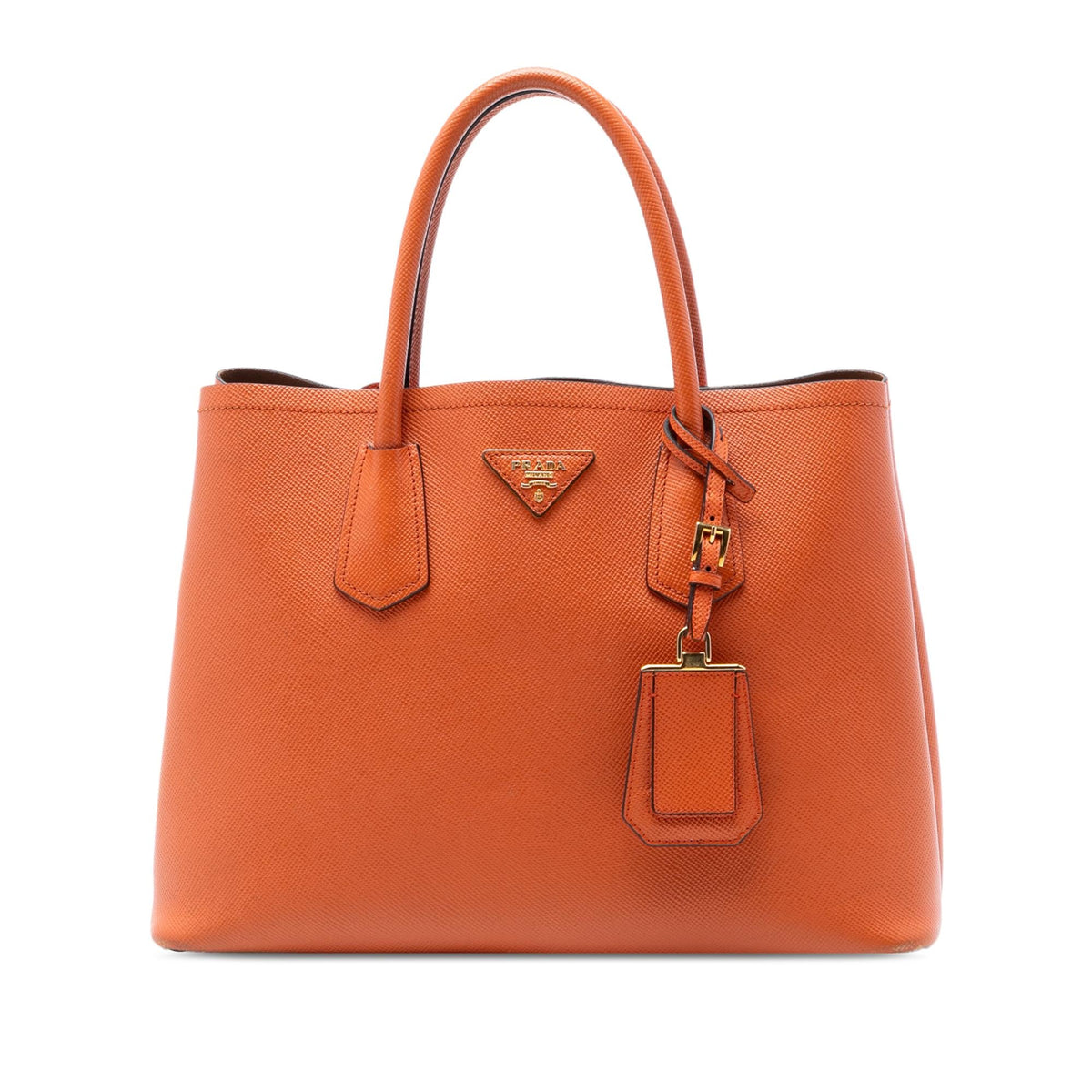 Prada Medium Saffiano Cuir Double Satchel