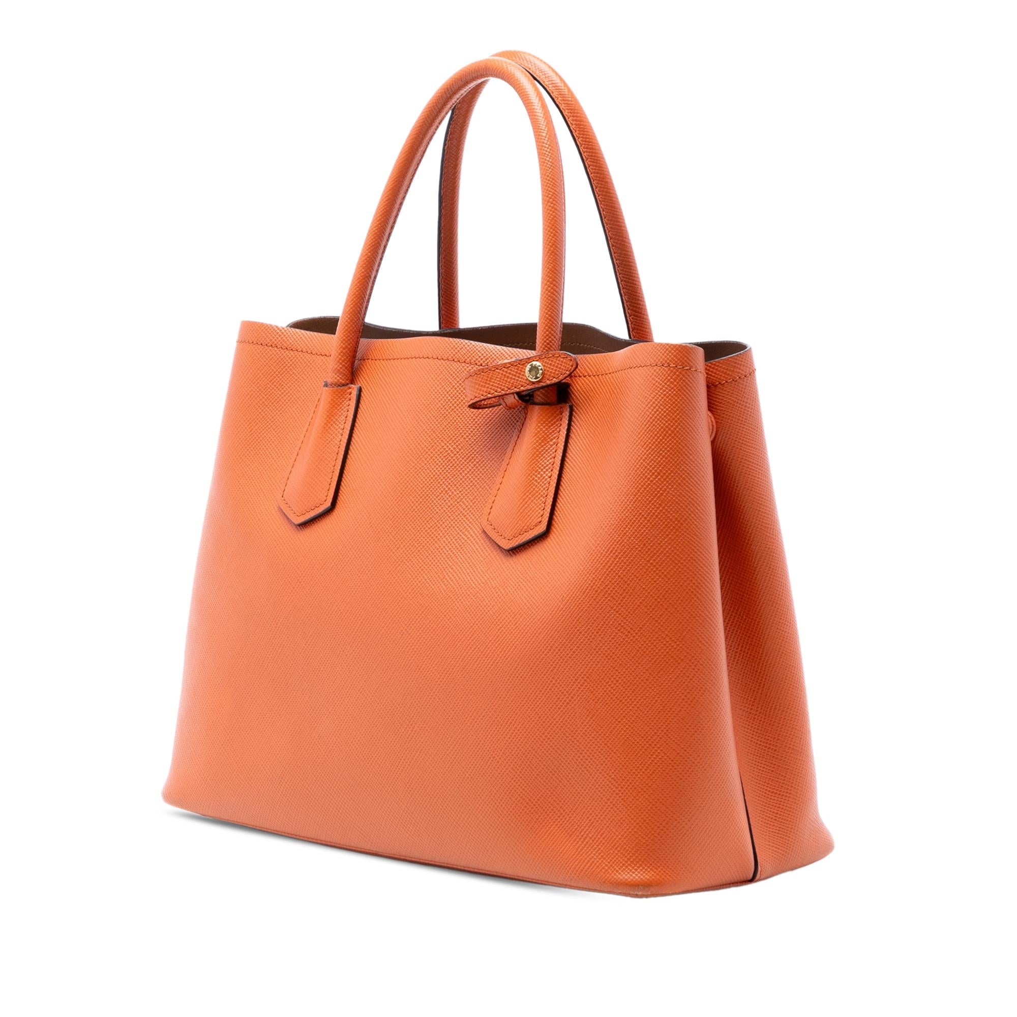 Prada Medium Saffiano Cuir Double Satchel