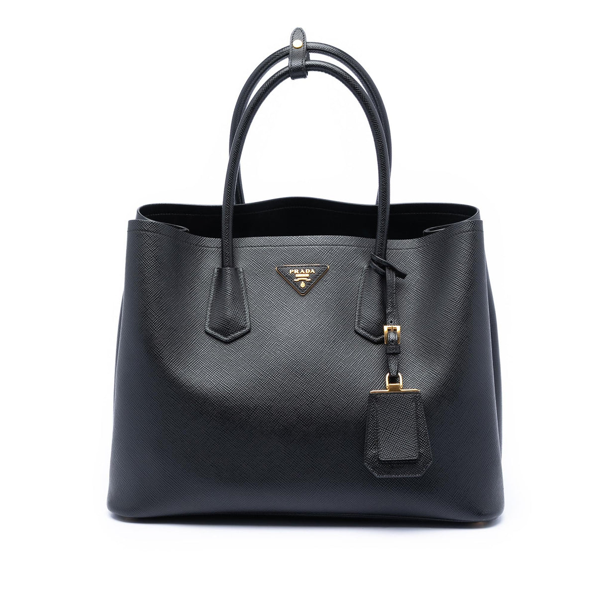 Prada Medium Saffiano Cuir Double Satchel