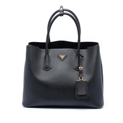 Prada Medium Saffiano Cuir Double Satchel