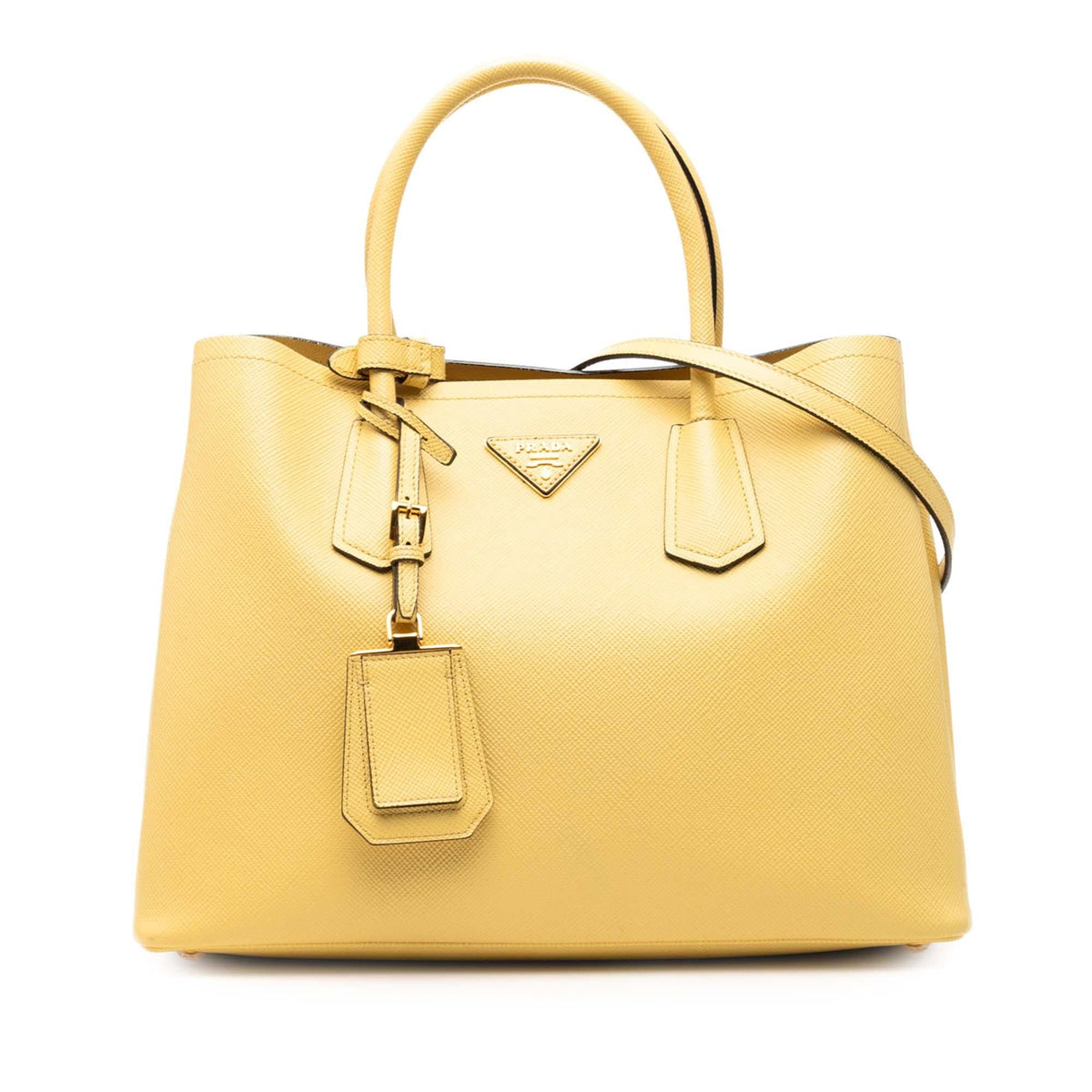 Prada Medium Saffiano Cuir Double Satchel