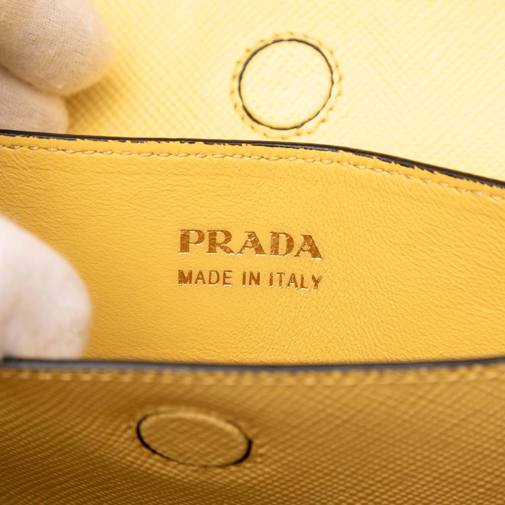 Prada Medium Saffiano Cuir Double Satchel
