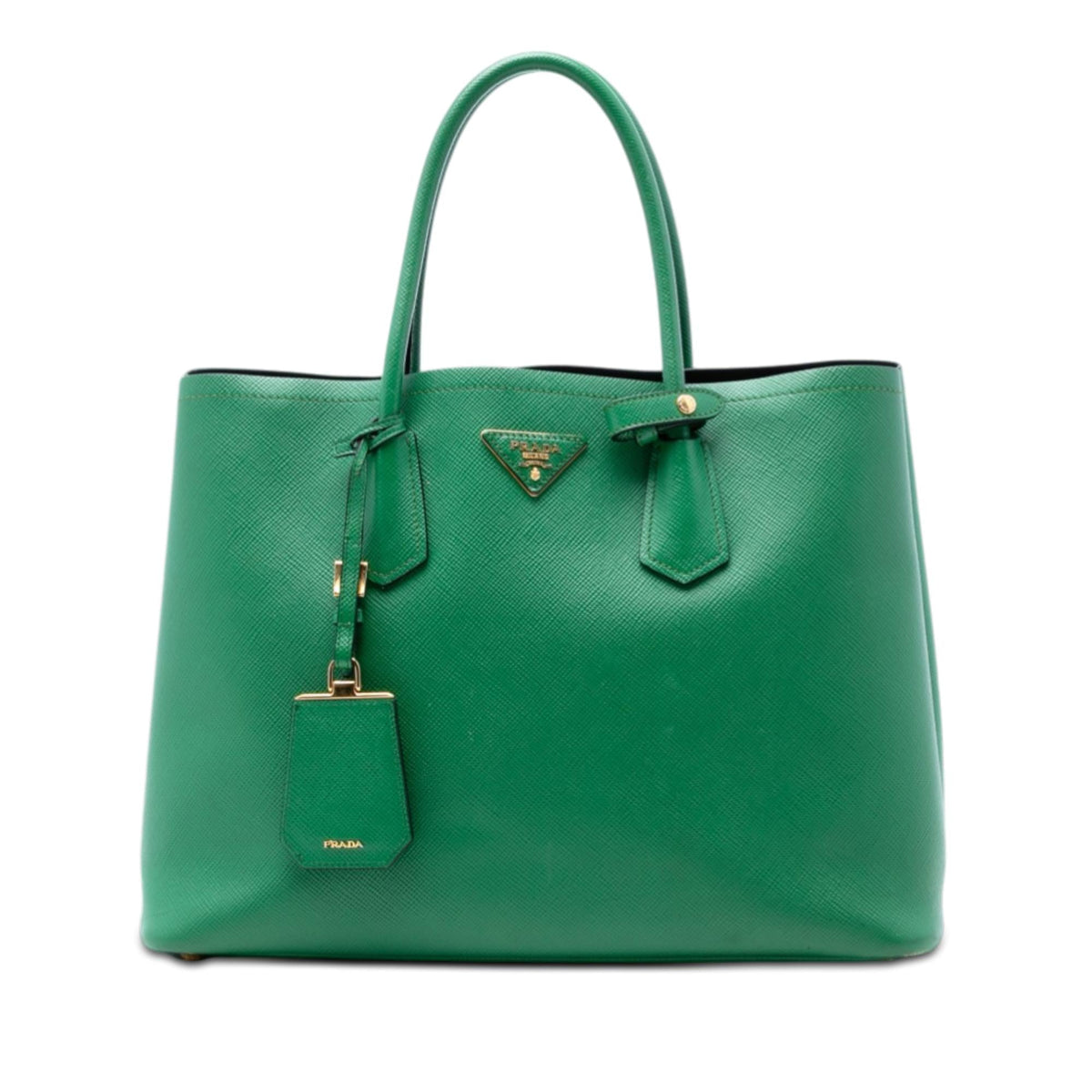 Prada Medium Saffiano Cuir Double Satchel