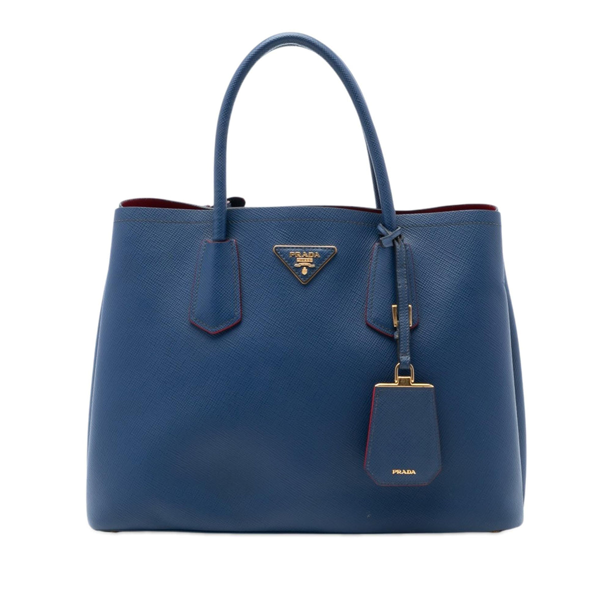 Prada Medium Saffiano Cuir Double Satchel