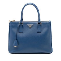 Prada Medium Saffiano Lux Galleria Double Zip Satchel