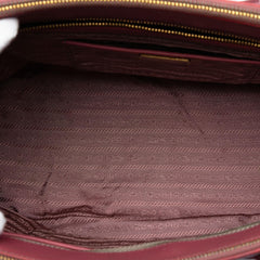 Prada Medium Saffiano Lux Galleria Double Zip Satchel