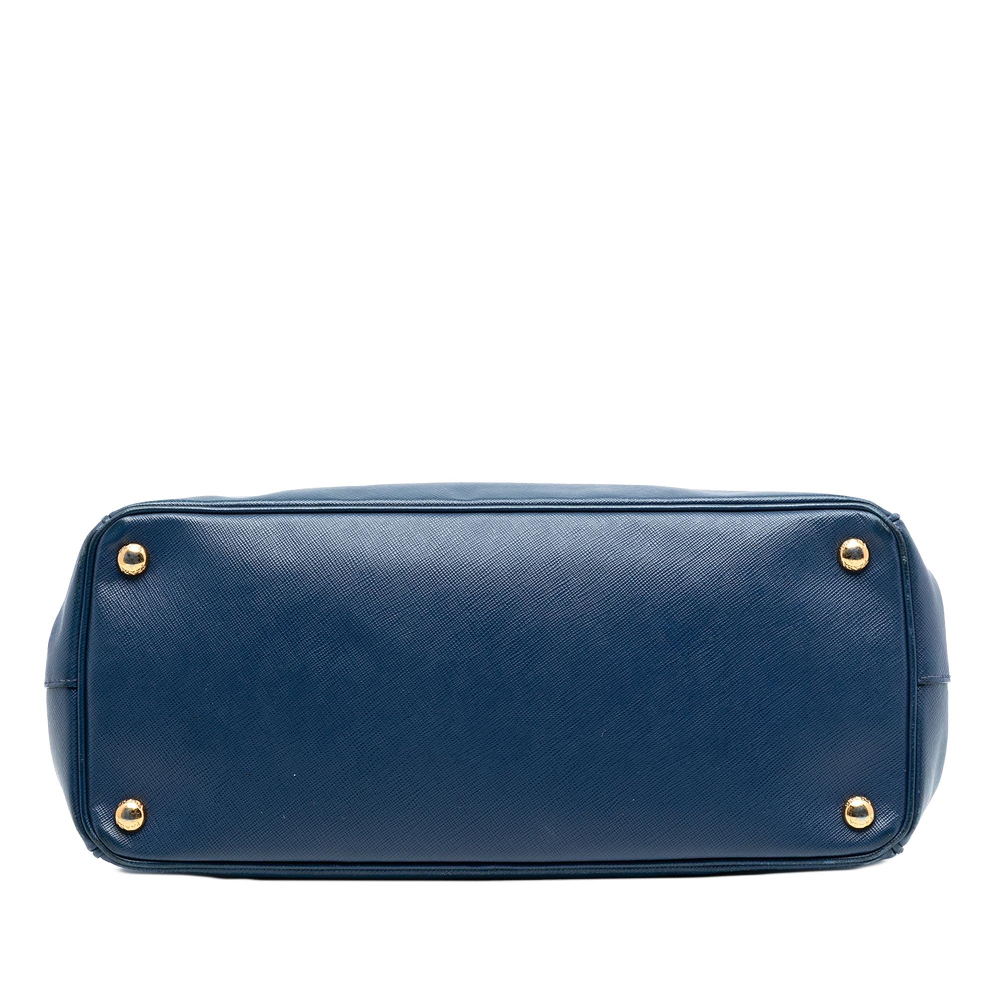 Prada Medium Saffiano Lux Galleria Double Zip Satchel