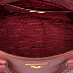 Prada Medium Saffiano Lux Galleria Double Zip Satchel