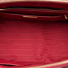 Prada Medium Saffiano Lux Galleria Double Zip Satchel